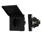 Механизм розетки влагозащищённый SCT-TENDO-MCP-SFPL-BK (230V, 16A) (Матовый черный) Arlight 054599