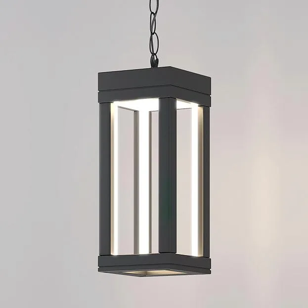 Уличный подвесной светильник Elektrostandard 1528 TECHNO LED серый Frame a051858 Уличный подвесной светильник Elektrostandard 1528 TECHNO LED серый Frame a051858