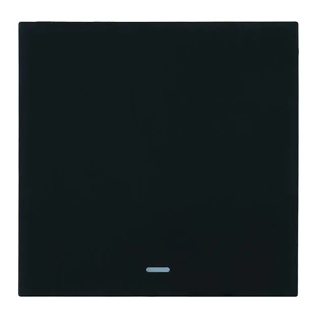 Выключатель 1-клавишный c индикатором (механизм), 250В, 10А, RSW10-3101-05, черный бархат Stekker 50445 Мия