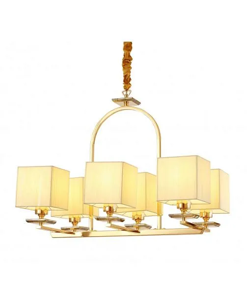 Подвесная люстра Lumina Deco Liniano LDP 17100-6 GD Подвесная люстра Lumina Deco Liniano LDP 17100-6 GD