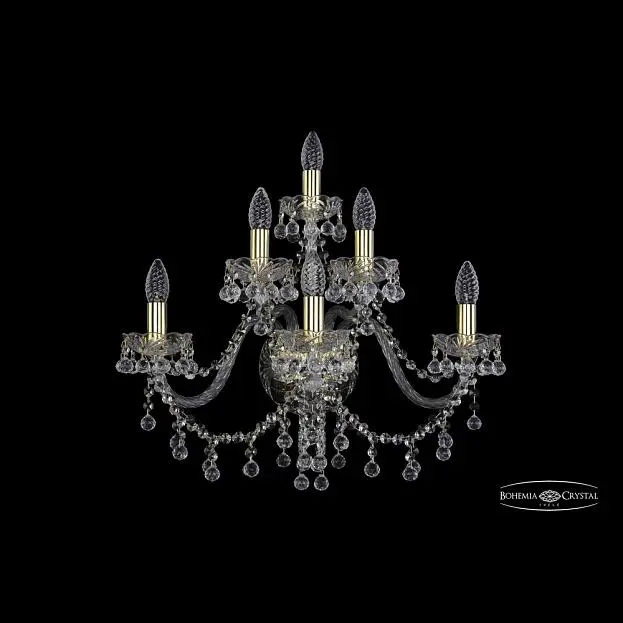 Бра хрустальный Bohemia 1409B/3+2+1/240 G Бра хрустальный Bohemia 1409B/3+2+1/240 G