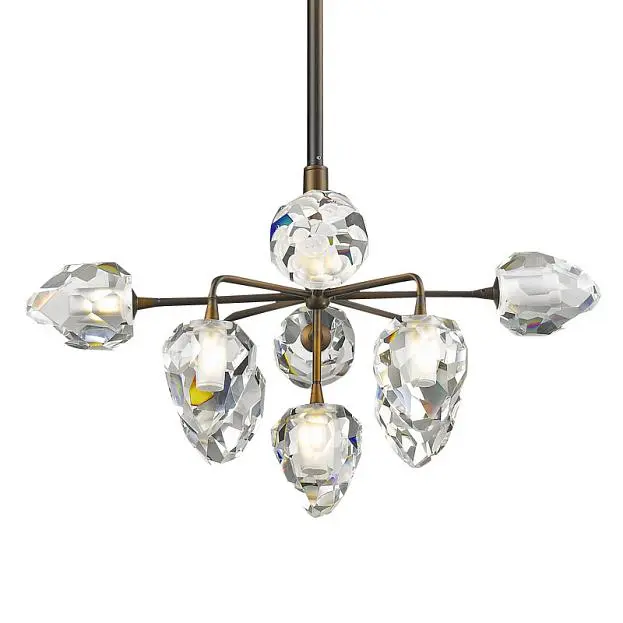 Подвесная люстра Delight Collection P68038L-9 gold On the Rocks