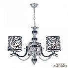 Люстра подвесная с плафонами 304957/3 Bk/Ni Arte Milano Florentia