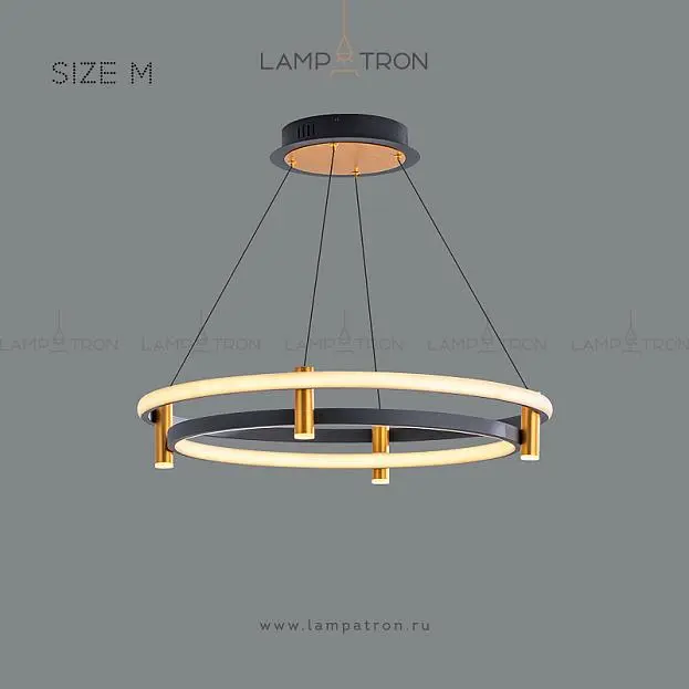 Кольцевые люстры и светильники GISELLA Размер M Lampatron 4754-12020 Кольцевые люстры и светильники GISELLA Размер M Lampatron 4754-12020