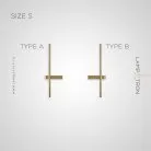 Бра GIA PAIR Размер S. Цвет Латунь. Тип В Lampatron 7250-19925