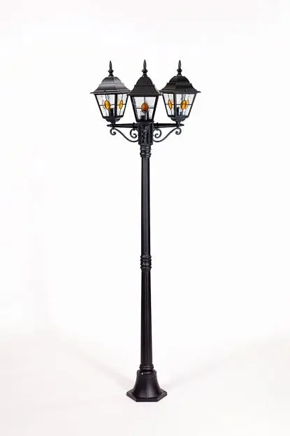 Наземный фонарь Oasis Light 79908MBlgY Bl QUADRO M lead GLASS Наземный фонарь Oasis Light 79908MBlgY Bl QUADRO M lead GLASS