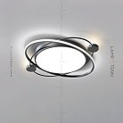 Потолочный светильник GERDIS Цвет Черный. Размер S. Белый свет Lampatron gerdis-black-s-white-light 2503-15061