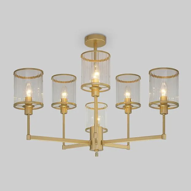 Потолочная люстра Eurosvet 60144/6 золото Inari a061942