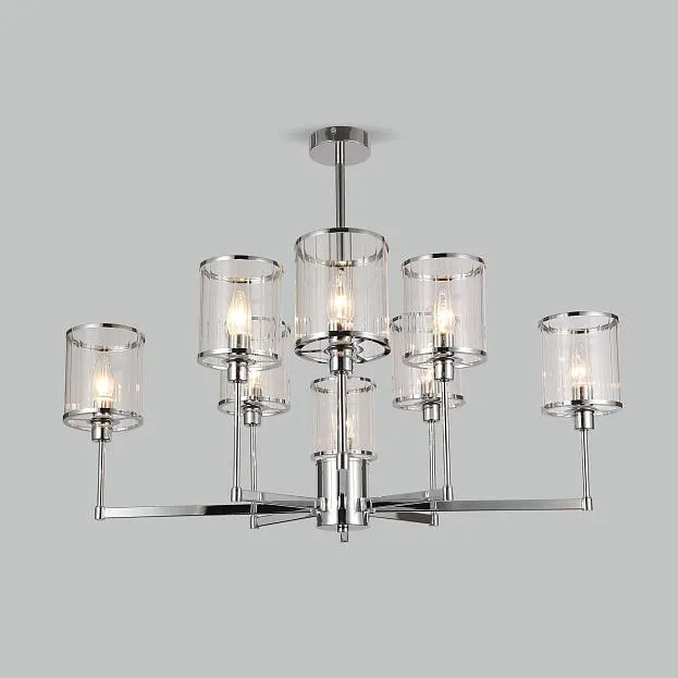 Потолочная люстра Eurosvet 60144/8 хром Inari a061947