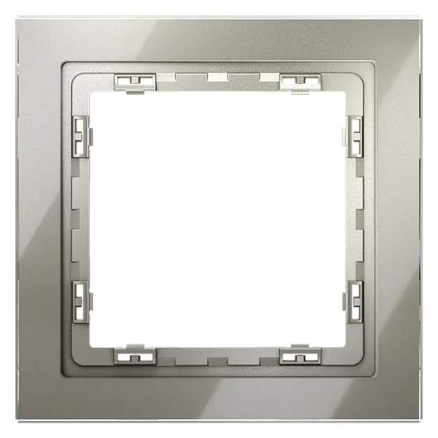 Рамка стеклянная  Voltum VLS110104 S70 на 1 пост, (шелк, стекло)