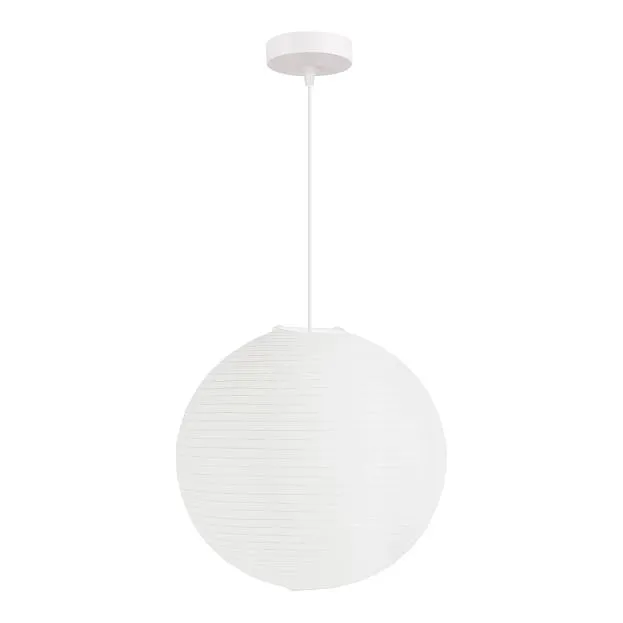 Светильник подвесной EVOLUCE белый D400mm E27 1*60W Evoluce SLE6020-513-01 MOON