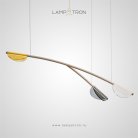 Подвесной светильник UVE 3 плафона. Цвет прозрачный, дымчатый, желтый Lampatron 8510-23538