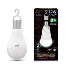 Лампа светодиодная аккумуляторная Gauss 102002212 E27 12W 4100K матовая