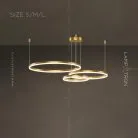 Кольцевые люстры и светильники CRUISE LUX Три кольца. 60 + 80 + 100 см Lampatron 5749-15133