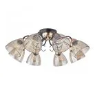 Люстра потолочная с плафонами Arte Milano 331234/8 BK+FGD