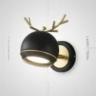 Бра WENDY WALL Цвет Черный + Латунь. Нейтральный свет Lampatron 5945-15799