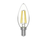 Лампа Gauss 1031115 Basic Филамент Свеча 4,5W 400lm 2700К E14