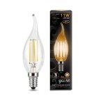 Лампа Gauss 104801111 E14 11W 2700К прозрачная Filament Candle