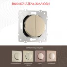 Выключатель жалюзи, 10A 250V Arte Milano 202.38-2.shampan am