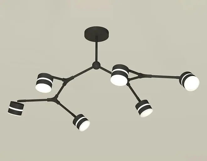 Люстра на штанге Ambrella light XB9056202/6 SBK/FR Люстра на штанге Ambrella light XB9056202/6 SBK/FR
