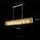 Реечный, рядный светильник ILIAS LONG 6 ламп Lampatron 8536-23686