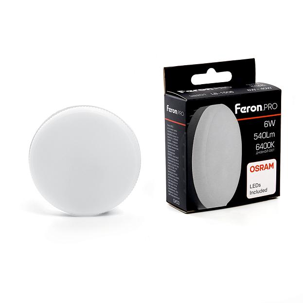 Лампа светодиодная Feron 38201 LB-1506 GX53 6W 6400K