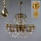 Подвесная люстра Ambiente 8888/12 AB Honey Leaf