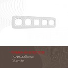 Рамка из поликарбоната на 5 постов Arte Milano 505.05-5.white am