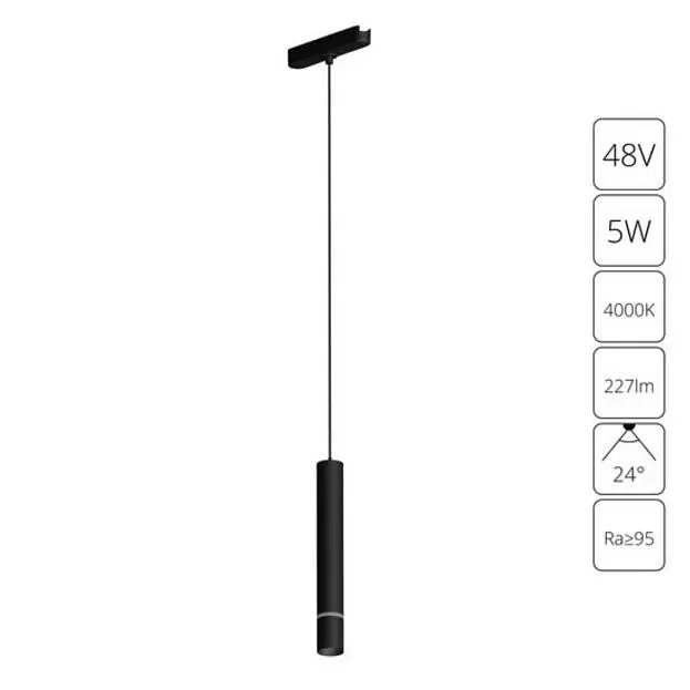 Магнитный трековый светильник Arte Lamp A6159PL-1BK RAPID Магнитный трековый светильник Arte Lamp A6159PL-1BK RAPID