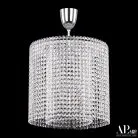 Люстра светодиодная хрустальная с пультом APL LED SH01.35.A.LED-DIM.Ni.Tube Sicilia