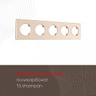 Рамка на 5 постов Arte Milano 502.15-5.shampan am
