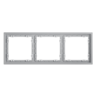 Рамка пластиковая на 3 поста, (серый) Voltum VLS100316 S70