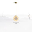 Подвесной светильник MARBLE 3 Размер S. Lampatron marble-3-s 1514-6349