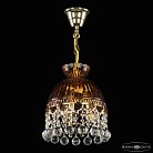 Подвесной светильник бронзовый Bohemia Ivele Crystal  5478/22 G Amber/M-1G Balls
