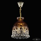 Подвесной светильник бронзовый Bohemia Ivele Crystal  5478/22 G Amber/M-1G Balls