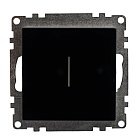 Выключатель 1-клавишный сенсорный (механизм) 250В, 2,5А, серия Катрин, черный Stekker 50272 GLS2-7203-05