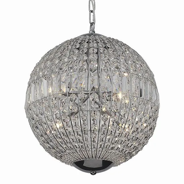 Подвесная люстра RH 19th c. Casbah Crystal Chrome ImperiumLoft 84622-22 40.1777