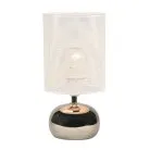 Интерьерная настольная лампа Uniel UML-B307 E14 SILVER/WHITE