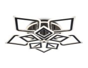 Потолочный светодиодный светильник с пультом Ambrella light FA8915/5+5 BK/CH
