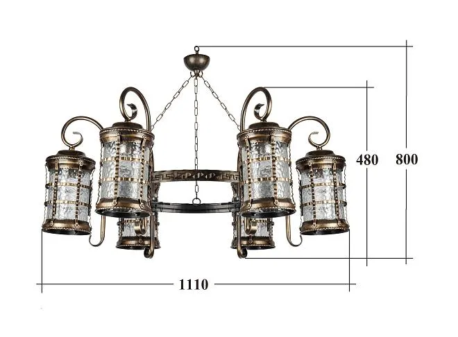 Уличный светильник подвесной Oasis Light 81270/6/18 st 60 Gb BARSELONA