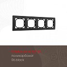 Рамка из поликарбоната на 4 поста Arte Milano 503.06-4.black am