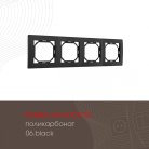 Рамка из поликарбоната на 4 поста Arte Milano 503.06-4.black am