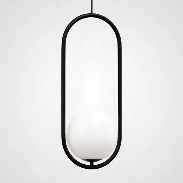 Подвесной Светильник Matthew Mccormick Hoop 50 Black Mila Pendant ImperiumLoft 179966-22