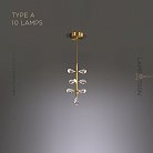 Подвесной светильник GLORIOLE ONE Тип A. 10 источников Lampatron gloriole-one-a-10 9125-25969