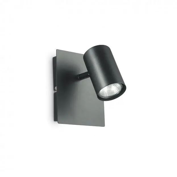 Настенно-потолочный светильник Ideal Lux SPOT AP1 NERO 115481 Настенно-потолочный светильник Ideal Lux SPOT AP1 NERO 115481