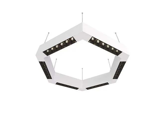 Подвесной светодиодный светильник 0,5м 36Вт 34° Donolux dl18515s111w36.34.500bw Eye-hex Подвесной светодиодный светильник 0,5м 36Вт 34° Donolux dl18515s111w36.34.500bw Eye-hex