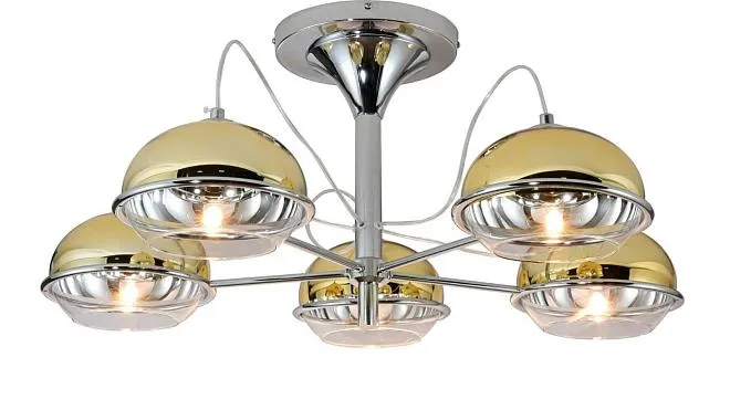 Потолочная люстра Lumina Deco LDC 1029-5 GD Veroni Потолочная люстра Lumina Deco LDC 1029-5 GD Veroni