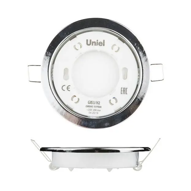 Точечный светильник Uniel GX53/H2 CHROME 10 PROM Точечный светильник Uniel GX53/H2 CHROME 10 PROM