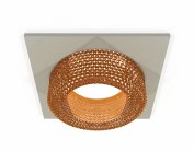Комплект встраиваемого светильника с композитным хрусталем Ambrella light XC7633024 Techno