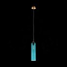 Светильник подвесной Латунь/Голубой E27 1*60W ST Luce SL1145.383.01 CALLANA